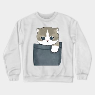 Mofu Sand Pocket Kitty Crewneck Sweatshirt